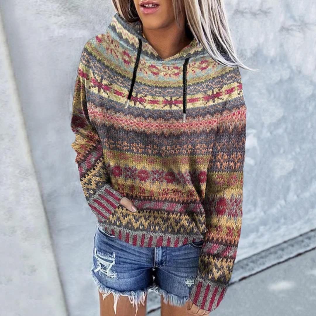 Women Oversized Knitted Sweater Hoodie | Long Sleeve Casual Winter