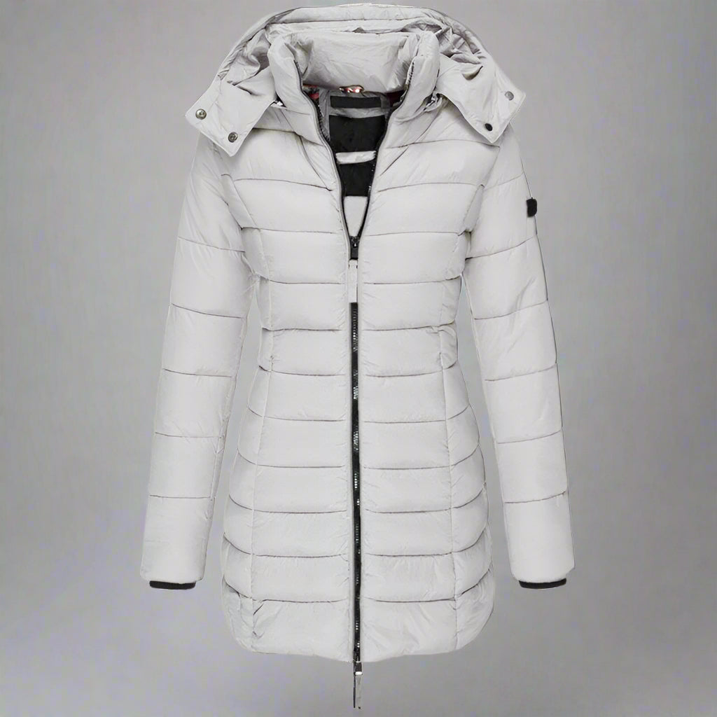 Women’s Long Puffer Jacket | Warm Hooded Insulated Winter Wear