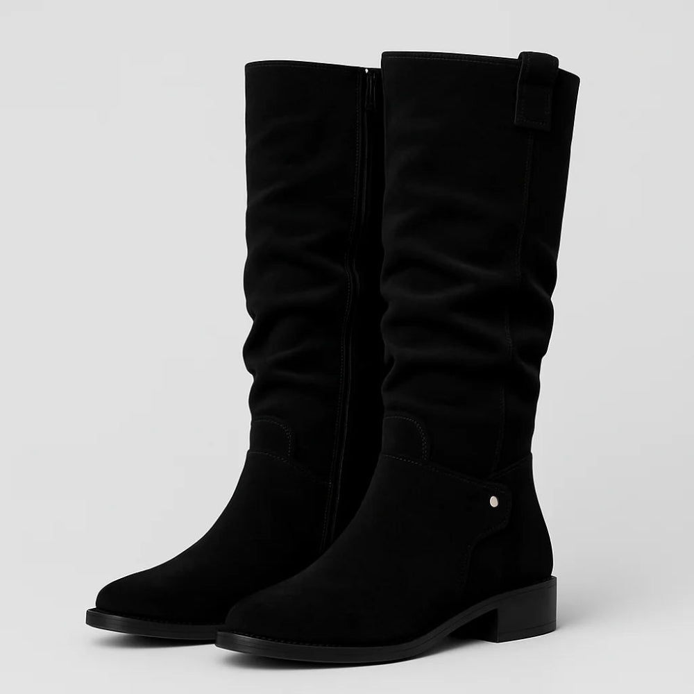 Women's Knee High Suede Boots Stylish Comfort All-Day Wear 19