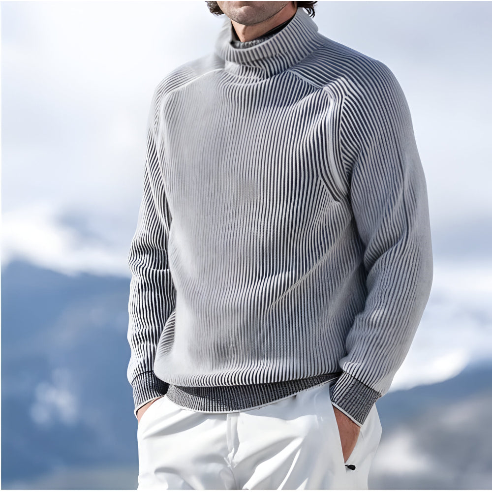 Men’s Warm Stylish Turtleneck Sweater | Long Sleeve Knitwear