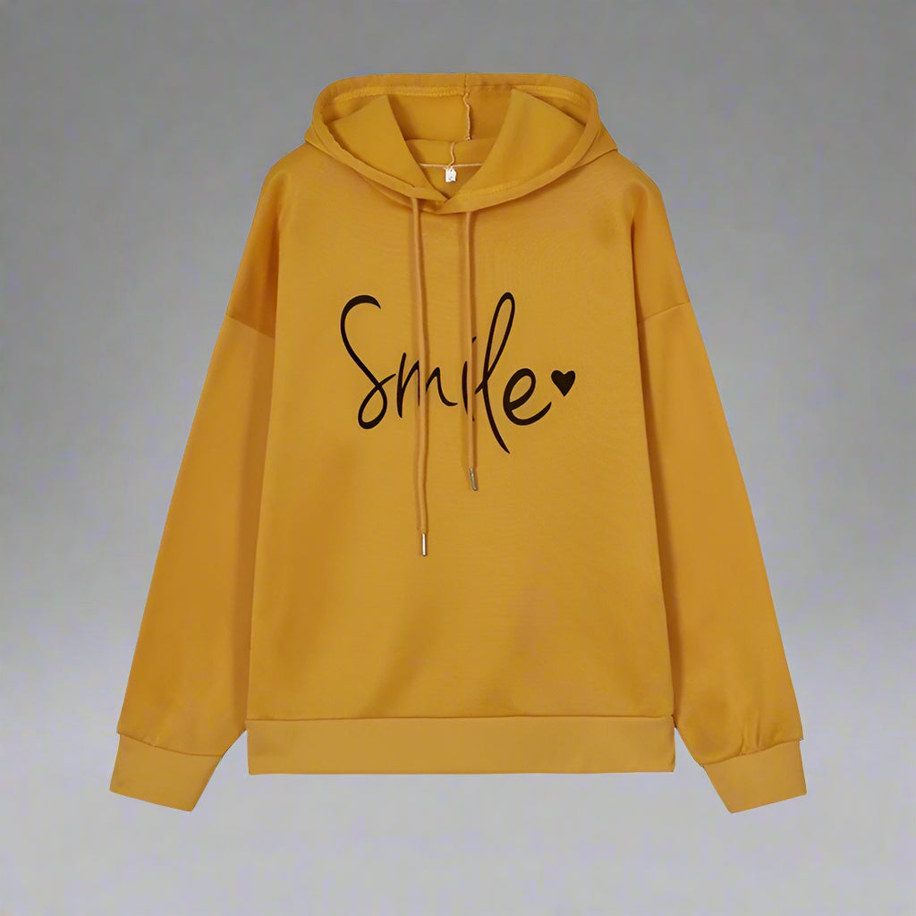 Women Oversized Hoodie | Casual Long Sleeve Slogan Sweatshirt