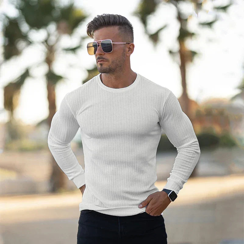 Men's Slim Fit Knit Sweater | Long Sleeve Jumper