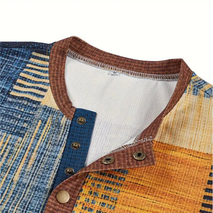 Men’s Casual Stylish Henley Shirt | Long Sleeve Slim Fit