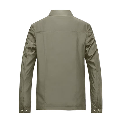 Men’s Casual Cotton Jacket | Lightweight Smart Collared Coat