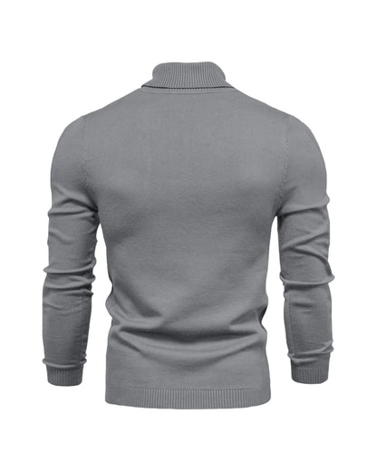 Men’s Slim Fit Ribbed Turtleneck Sweater | Long Sleeve Winter Jumper