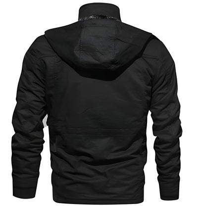 Men’s Warm Winter Jacket | Hooded Utility Multi Pocket