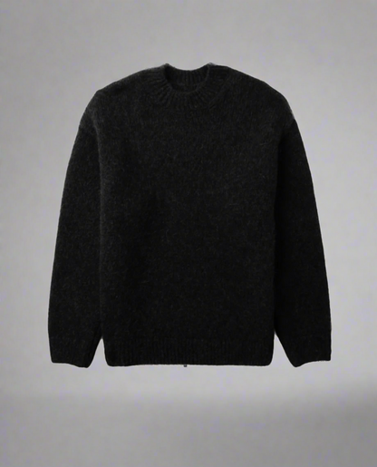 Men's Oversized Fuzzy Knit Jumper | Warm Soft Pullover