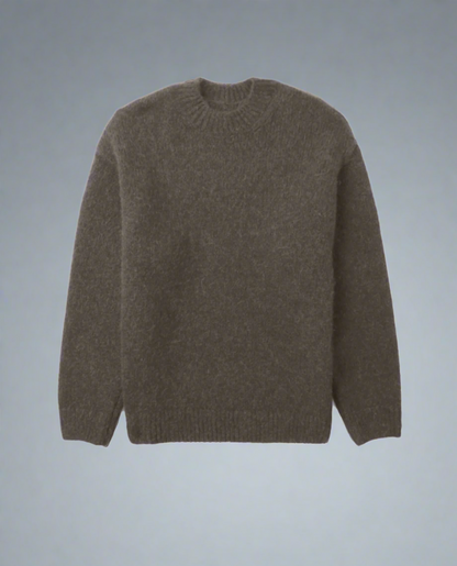 Men's Oversized Fuzzy Knit Jumper | Warm Soft Pullover