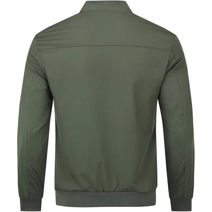 Men’s Lightweight Bomber Jacket | Casual Zip Up Flight Style