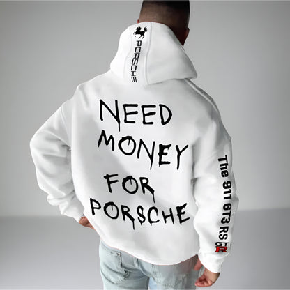 Men's Oversized Graphic Hoodie – Long Sleeve Streetwear