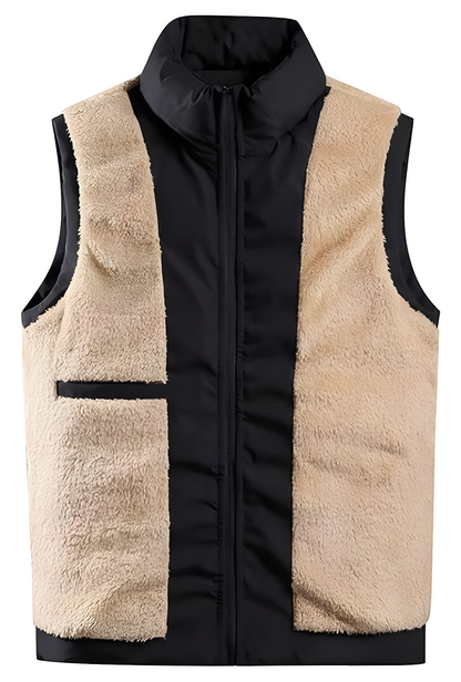 Men’s Padded Winter Vest | Warm Fleece Lined Sleeveless Gilet