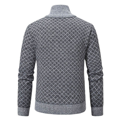 Men’s Smart Casual Full Zip Cardigan | Long Sleeve Knitwear
