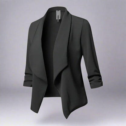 Women’s Casual Blazer | Lightweight Open Front Waterfall