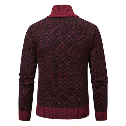Men’s Smart Casual Full Zip Cardigan | Long Sleeve Knitwear