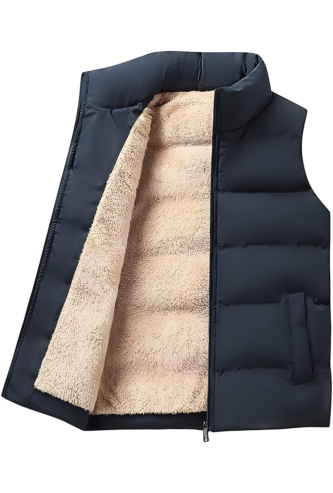 Men’s Padded Winter Vest | Warm Fleece Lined Sleeveless Gilet
