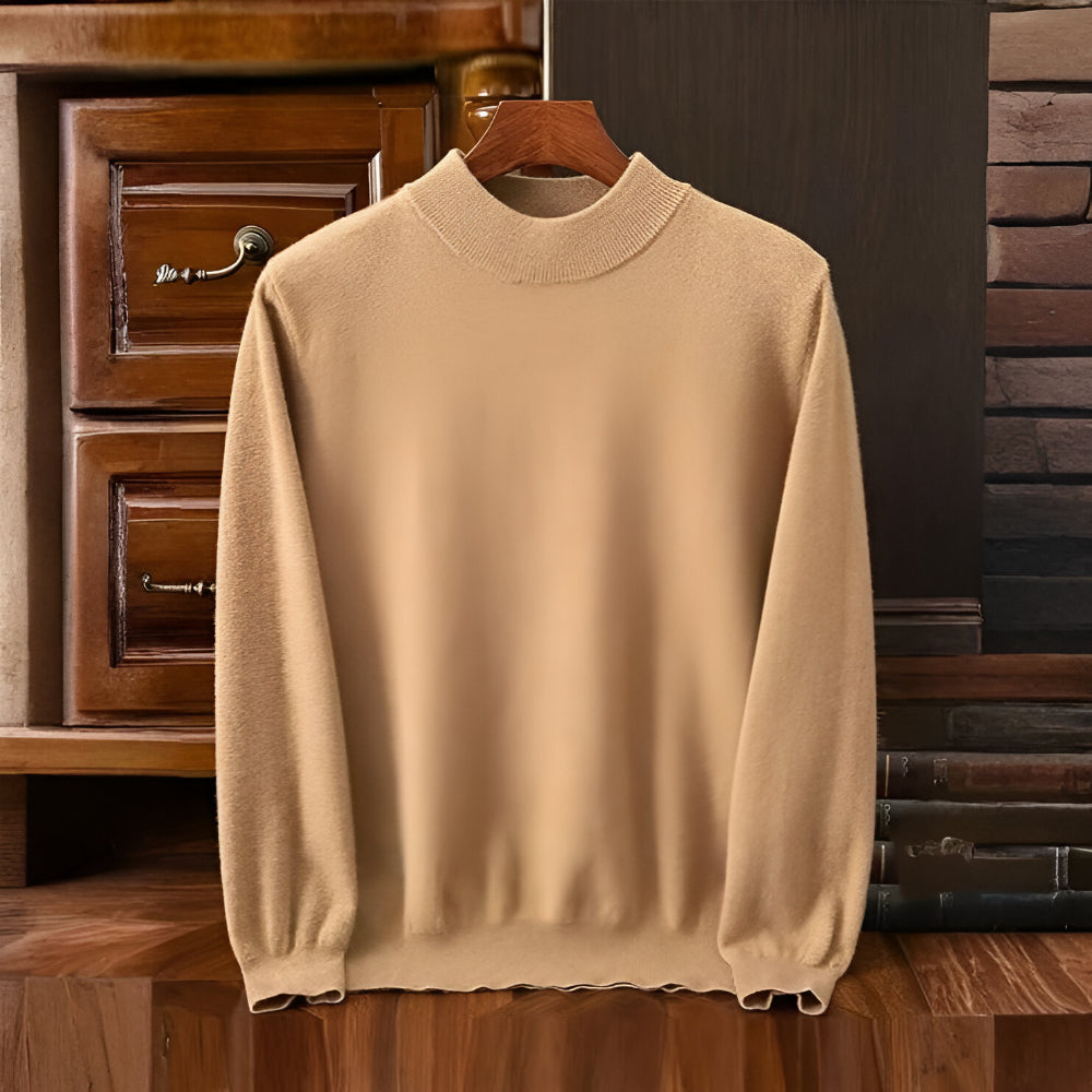 Men’s Oversized Knit Sweater | Crew Neck Long Sleeve Pullover