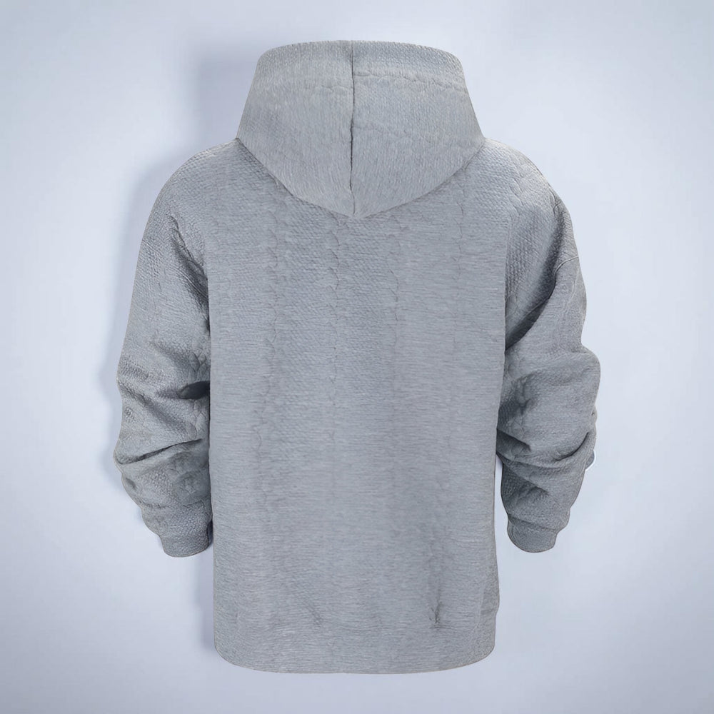 Men’s Oversized Knitted Hoodie – Long Sleeve Winter Jumper