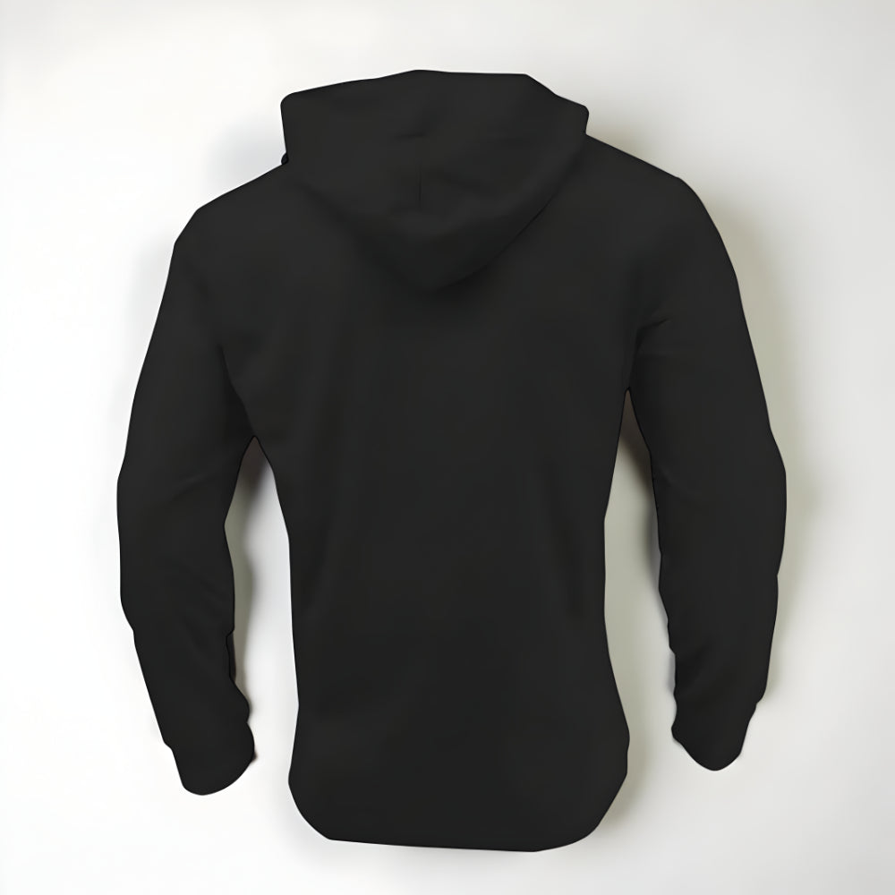Men's Casual Long Sleeve Hoodie Shirt – Lightweight Drawstring