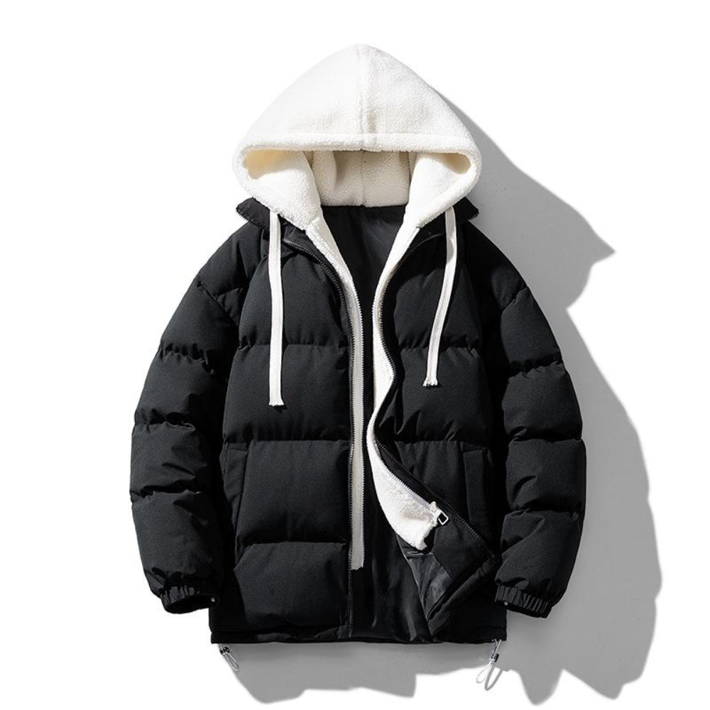 Women's Winter Jacket Padded Adjustable Hood Pockets