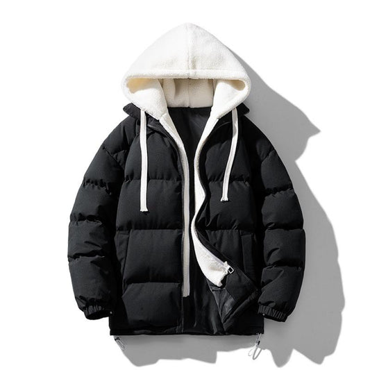 Women's Winter Jacket Padded Adjustable Hood Pockets