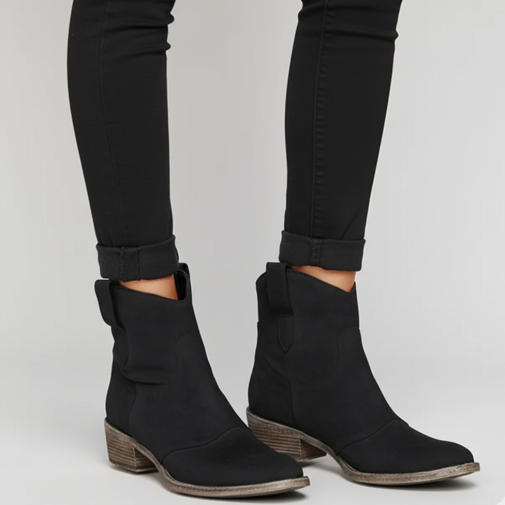 Women's Cowgirl Ankle Boots - Western Heels Vintage Shoes