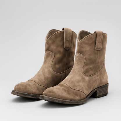 Women's Cowgirl Ankle Boots - Western Heels Vintage Shoes