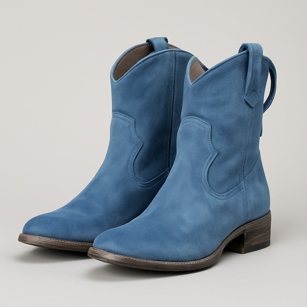 Women's Cowgirl Ankle Boots - Western Heels Vintage Shoes