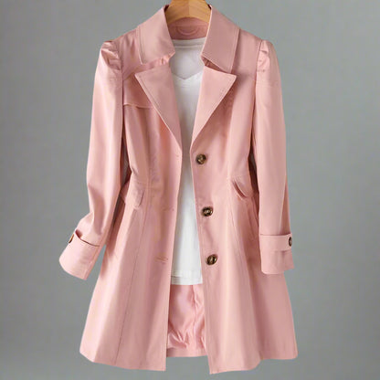 Women’s Lightweight Trench Coat | Stylish Smart Casual Long Sleeve
