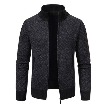 Men’s Smart Casual Full Zip Cardigan | Long Sleeve Knitwear