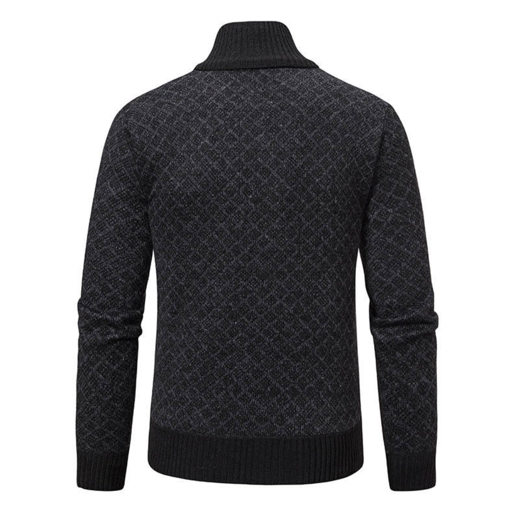Men’s Smart Casual Full Zip Cardigan | Long Sleeve Knitwear