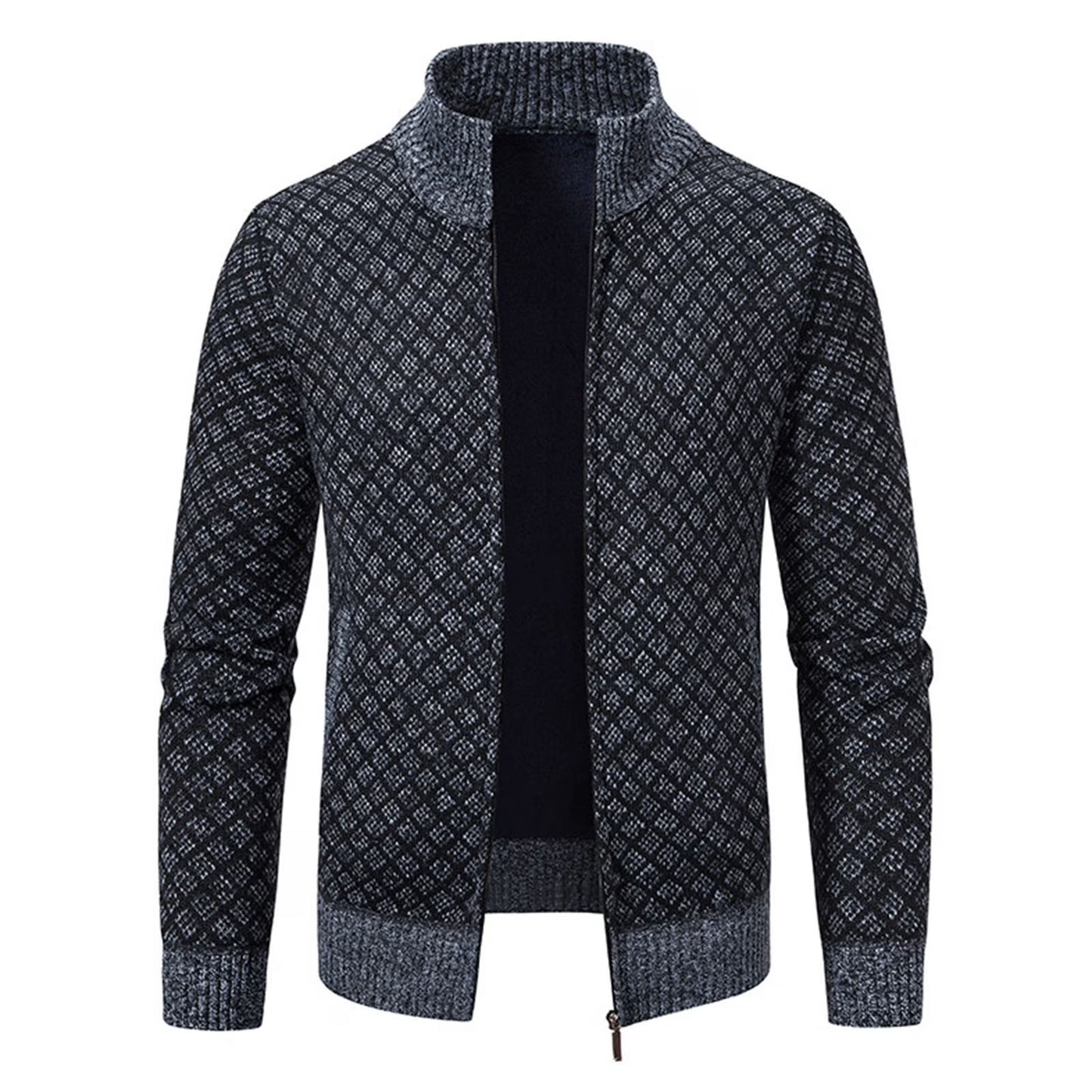 Men’s Smart Casual Full Zip Cardigan | Long Sleeve Knitwear