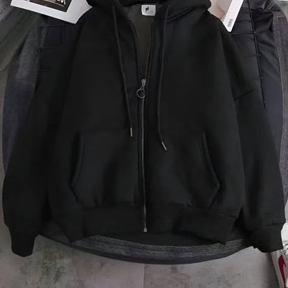 Men’s Oversized Graphic Hoodie – Long Sleeve Pullover