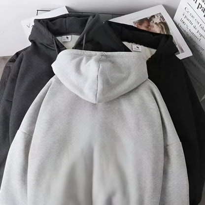 Men’s Oversized Graphic Hoodie – Long Sleeve Pullover