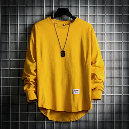 Oversized Crewneck Pullover Sweatshirt - Long Sleeve