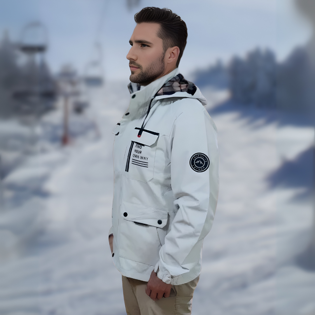 Men’s Warm Waterproof Winter Jacket | Hooded Padded Parka