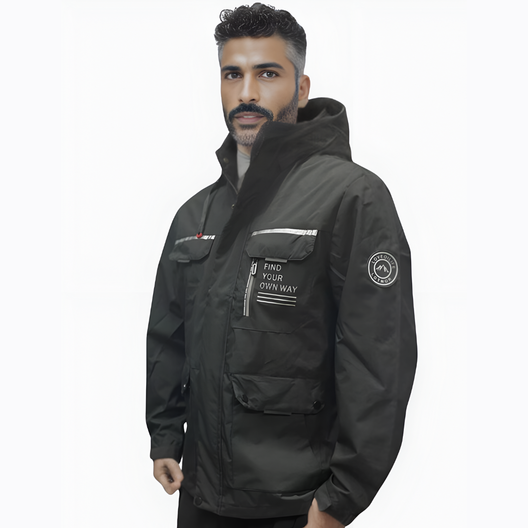 Men’s Warm Waterproof Winter Jacket | Hooded Padded Parka