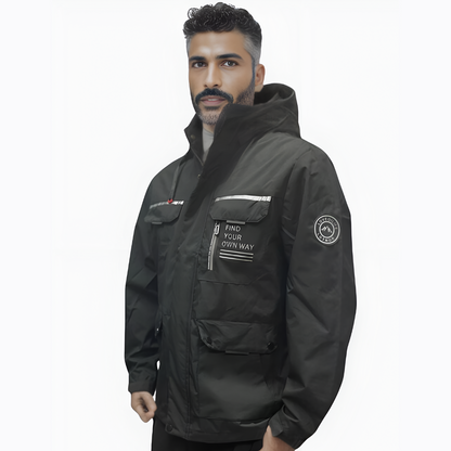 Men’s Warm Waterproof Winter Jacket | Hooded Padded Parka