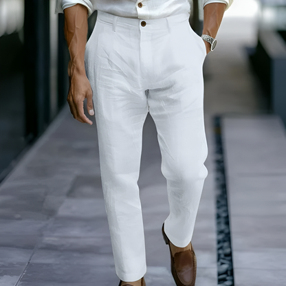 Men's Ankle Grazer Trousers Midweight Classic Style 9