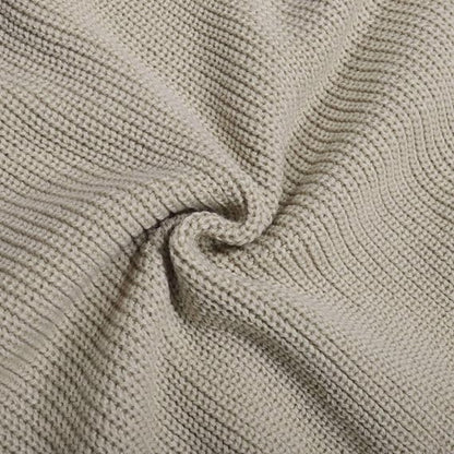 Men's Cardigan Knitted Warm Sweater Button-Up Classic Style 4