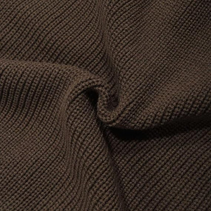 Men's Cardigan Knitted Warm Sweater Button-Up Classic Style 8