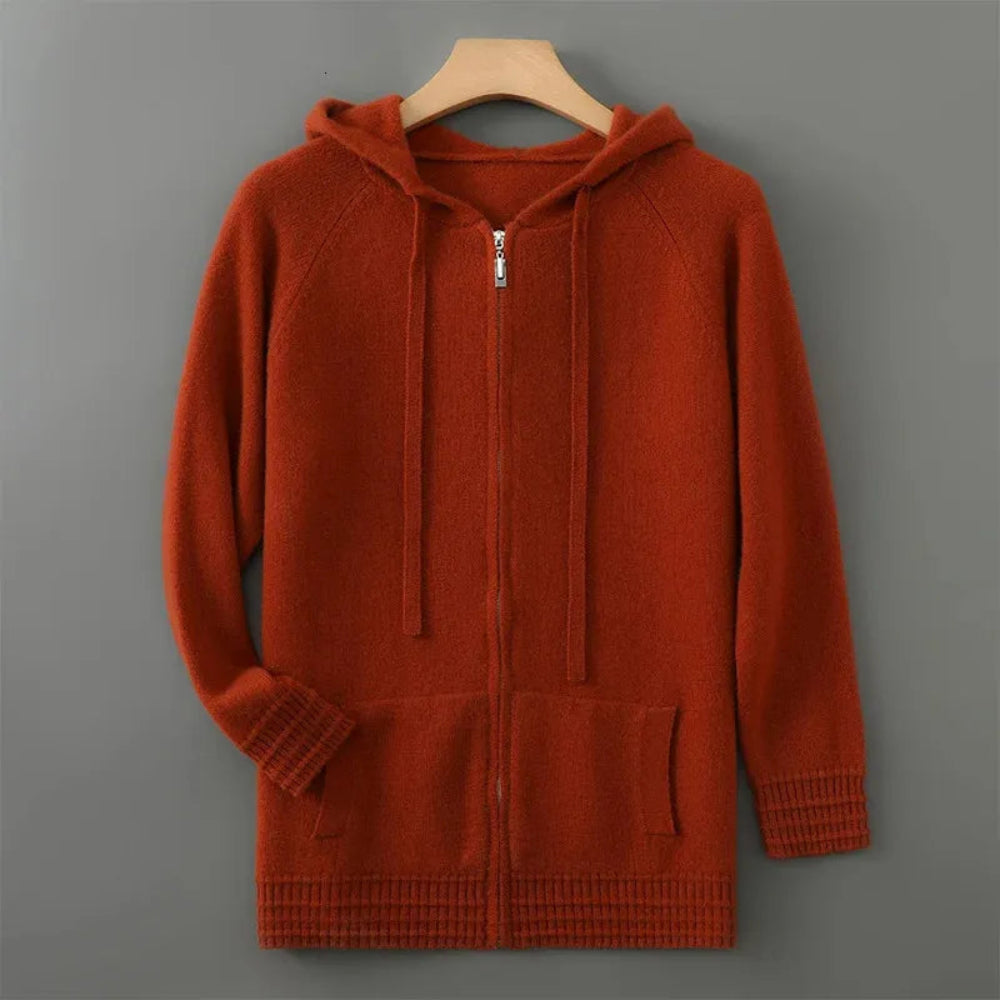Men's Cashmere Blend Oversized Hoodie Cozy Comfort 1