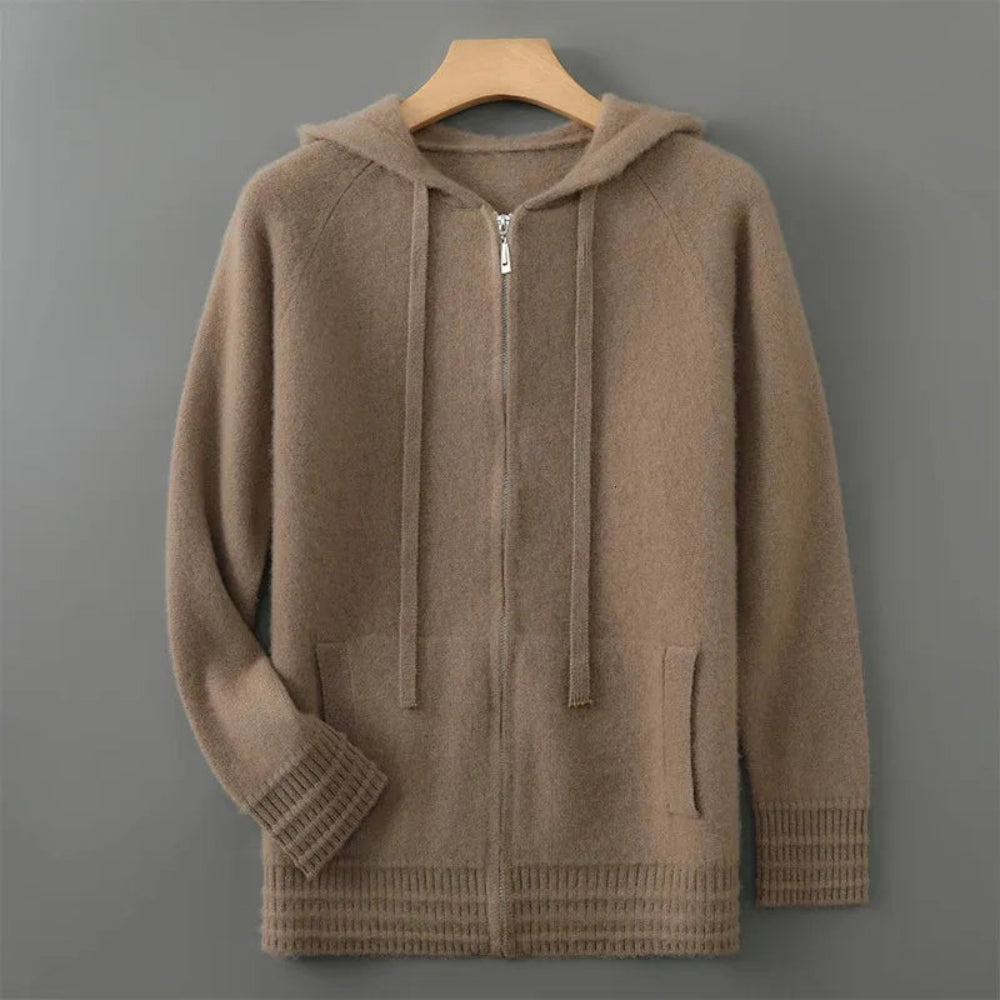 Men's Cashmere Blend Oversized Hoodie Cozy Comfort 3