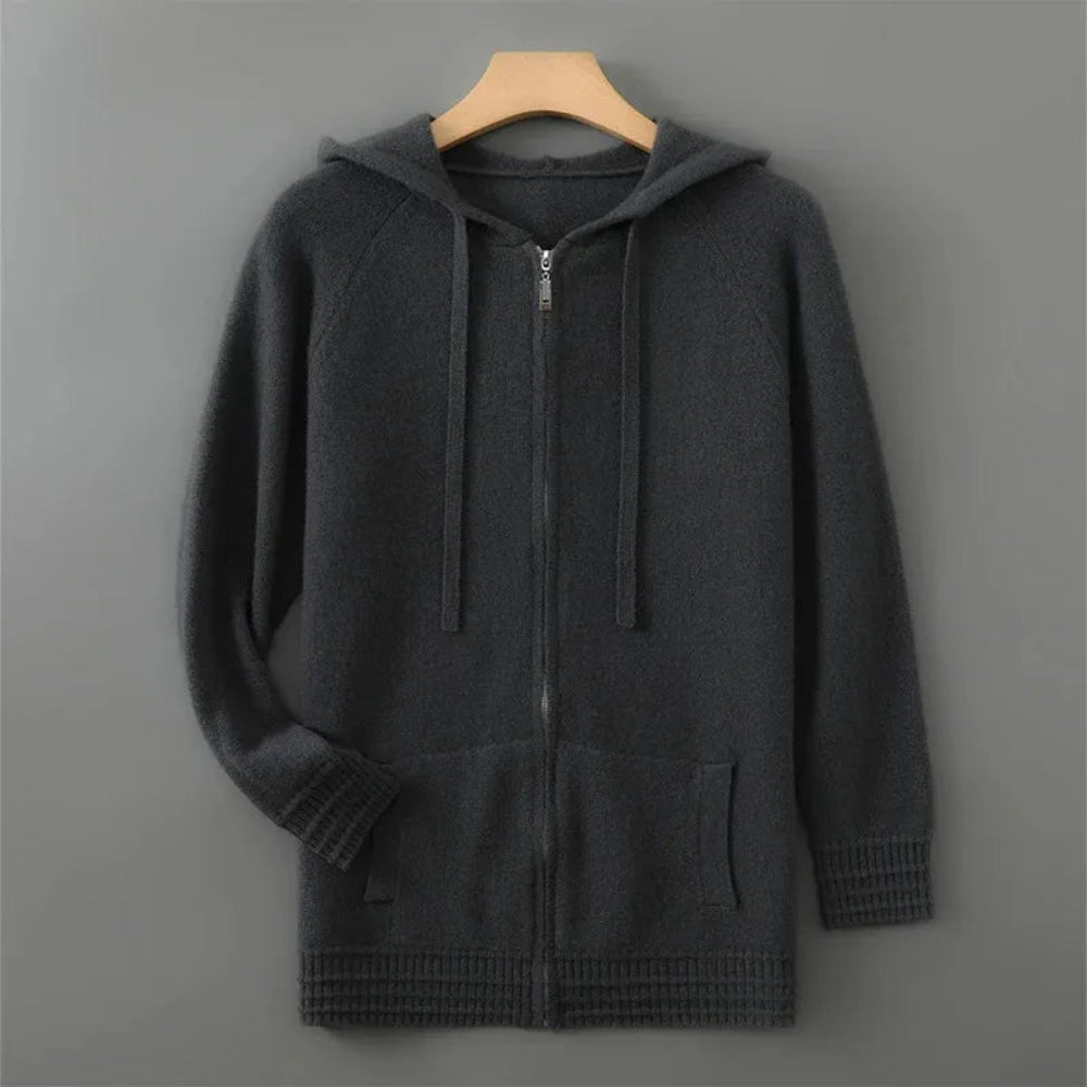 Men's Cashmere Blend Oversized Hoodie Cozy Comfort 9