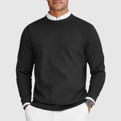 Men's Casual Crew Neck Sweater Lightweight Knit 3