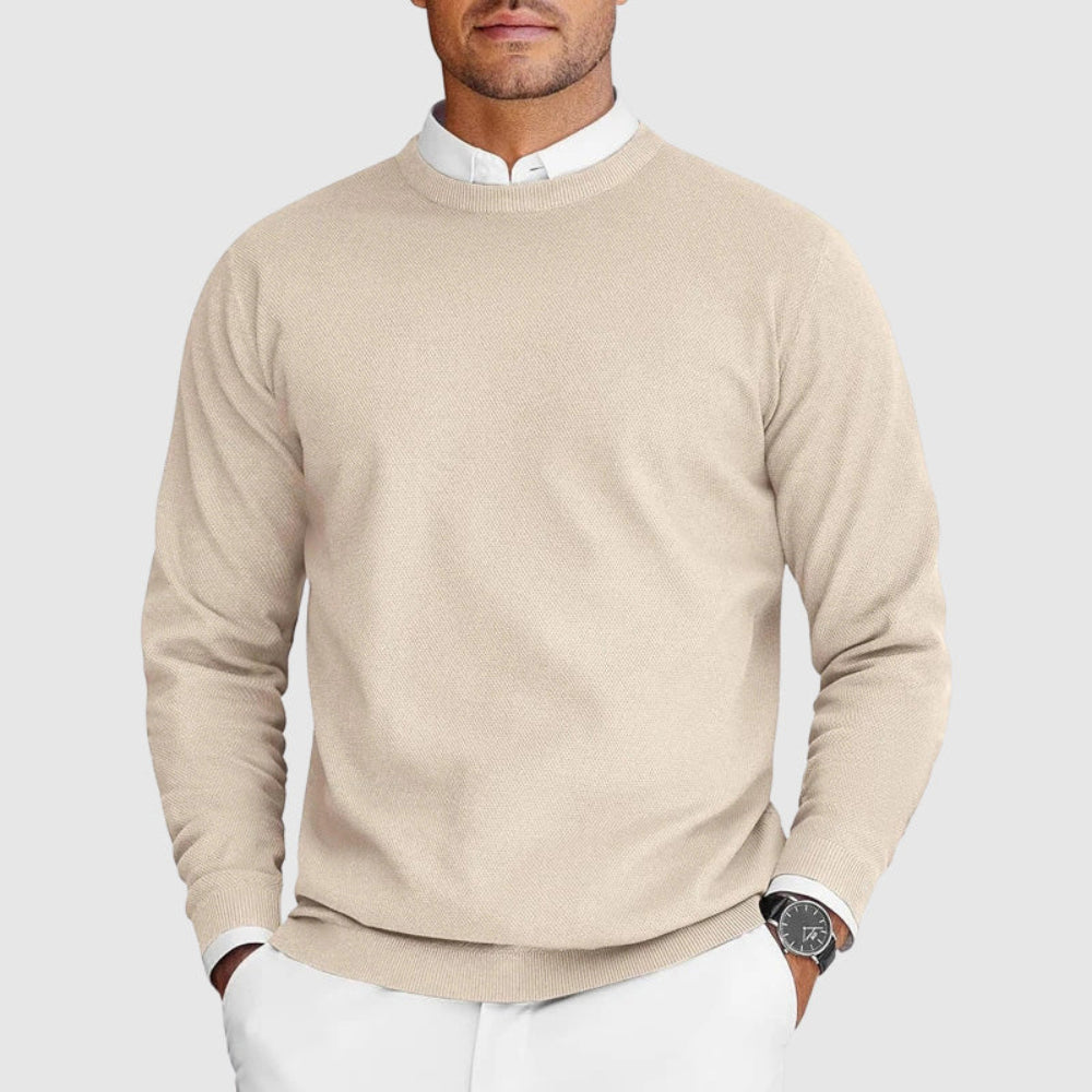 Men's Casual Crew Neck Sweater Lightweight Knit 6