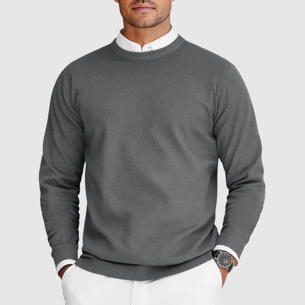 Men's Casual Crew Neck Sweater Lightweight Knit 9