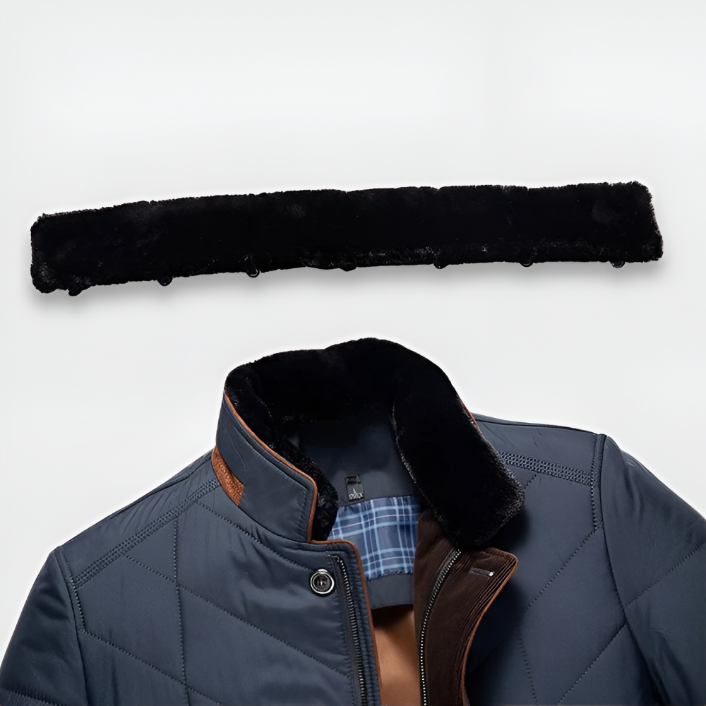 Men's Comfortable Warm Jacket Fur-Lined Collar 5