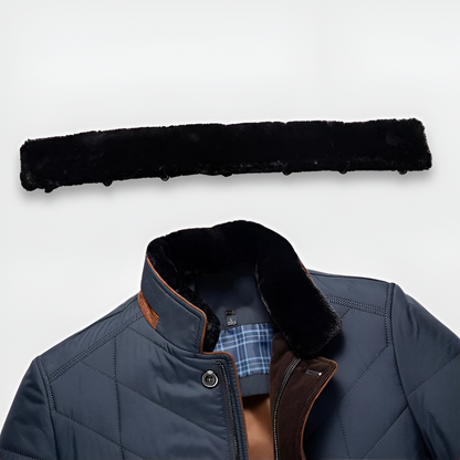 Men's Comfortable Warm Jacket Fur-Lined Collar 5
