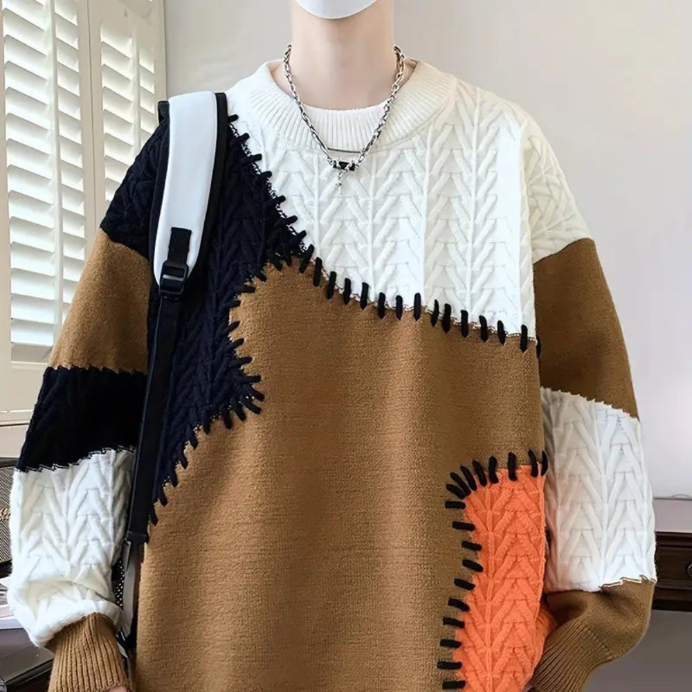 Men's Cozy Cotton Blend Sweater Stylish Knitted Design 8