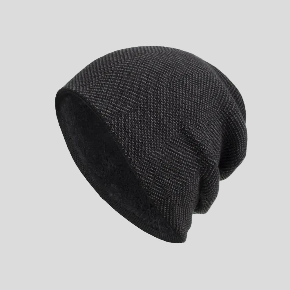 Men's Cozy Knit Beanie Hat Wind Protection 10